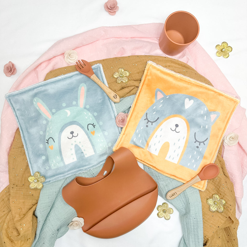 Serviette de table enfant lavable – Arcs-en-Ciel Enchantés - Lot De 2