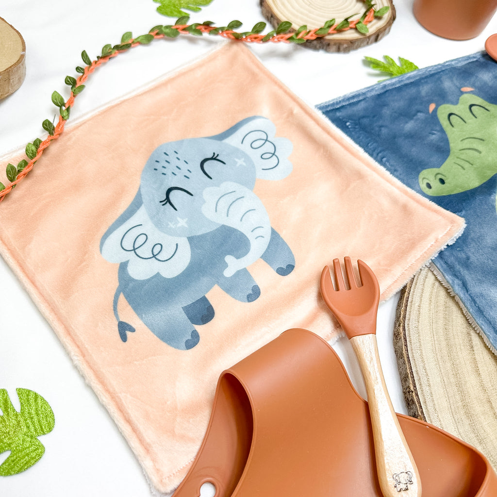 Serviette de table enfant lavable – Z’animos Tropicool - Lot De 2