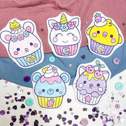 Coton lavable cupcake ours (70)