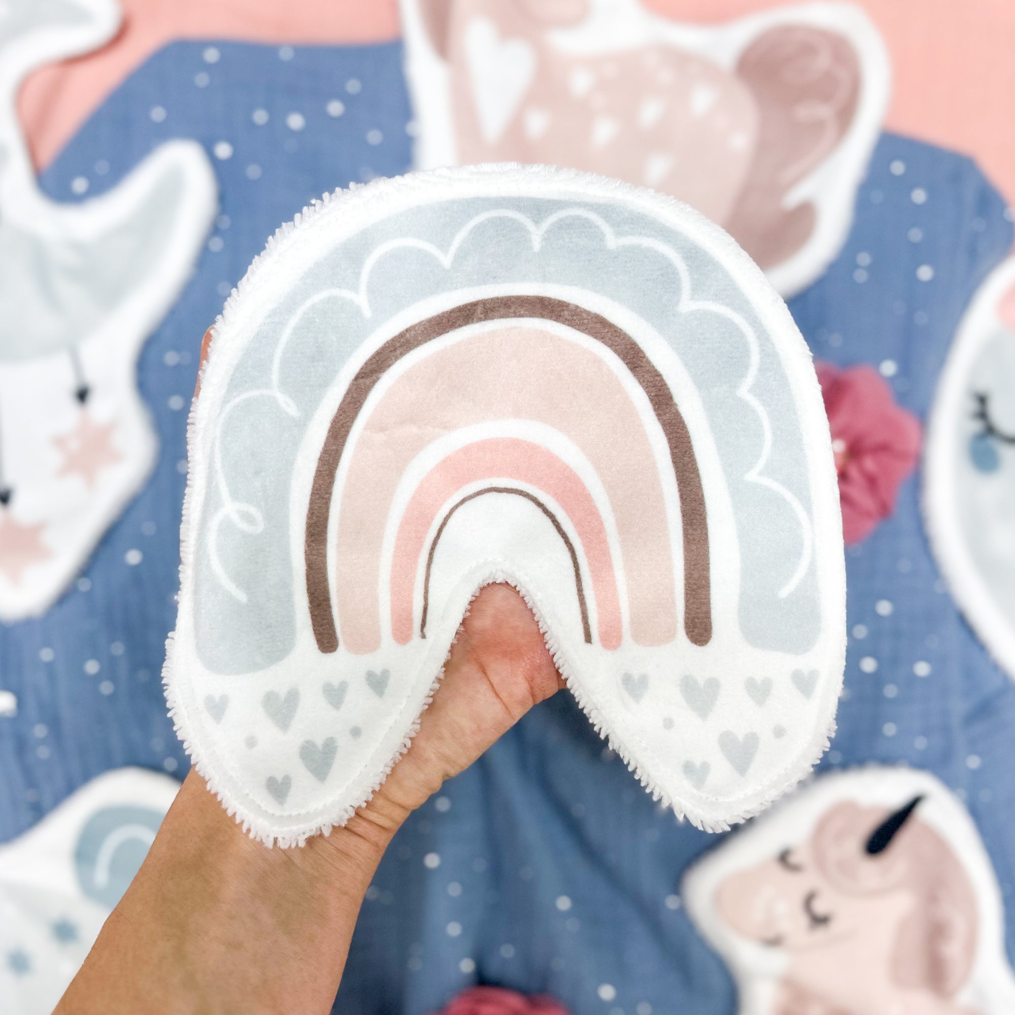 Coton lavable bĂ©bĂ© XXL â arc-en-ciel â coton rĂ©utilisable et ultra doux