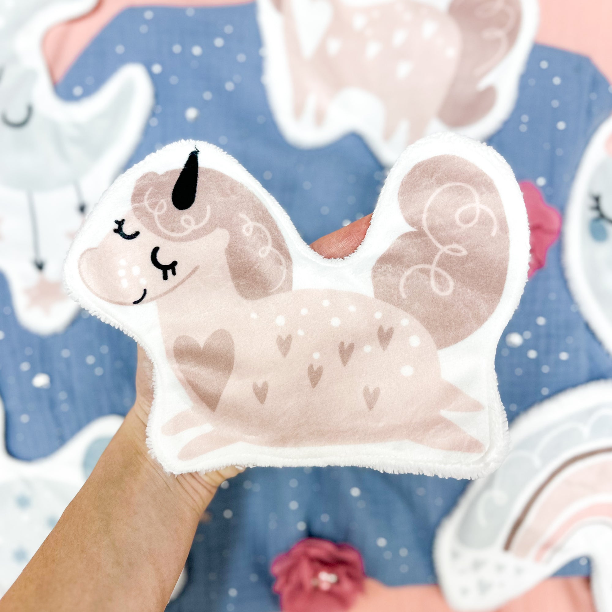 Coton lavable bĂ©bĂ© XXL â licorne â coton rĂ©utilisable et ultra doux