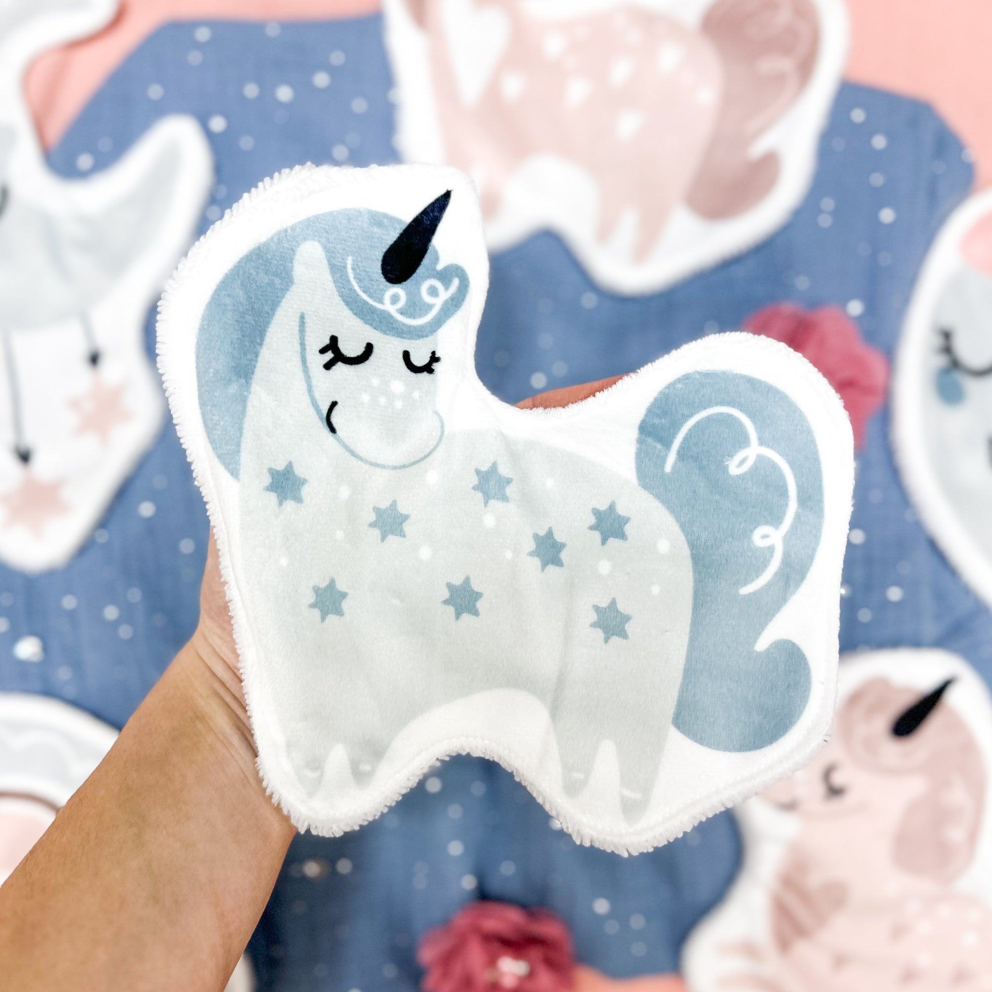 Coton lavable bĂ©bĂ© XXL â licorne â coton rĂ©utilisable et ultra doux