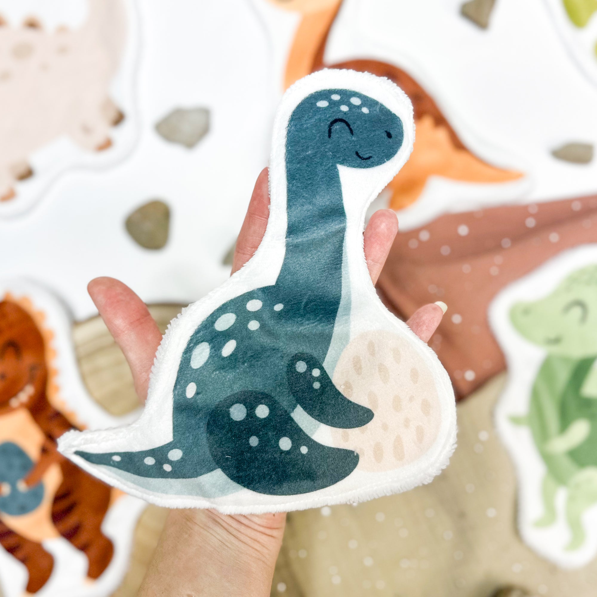 Coton lavable bébé XXL – dinosaure – coton réutilisable et ultra doux