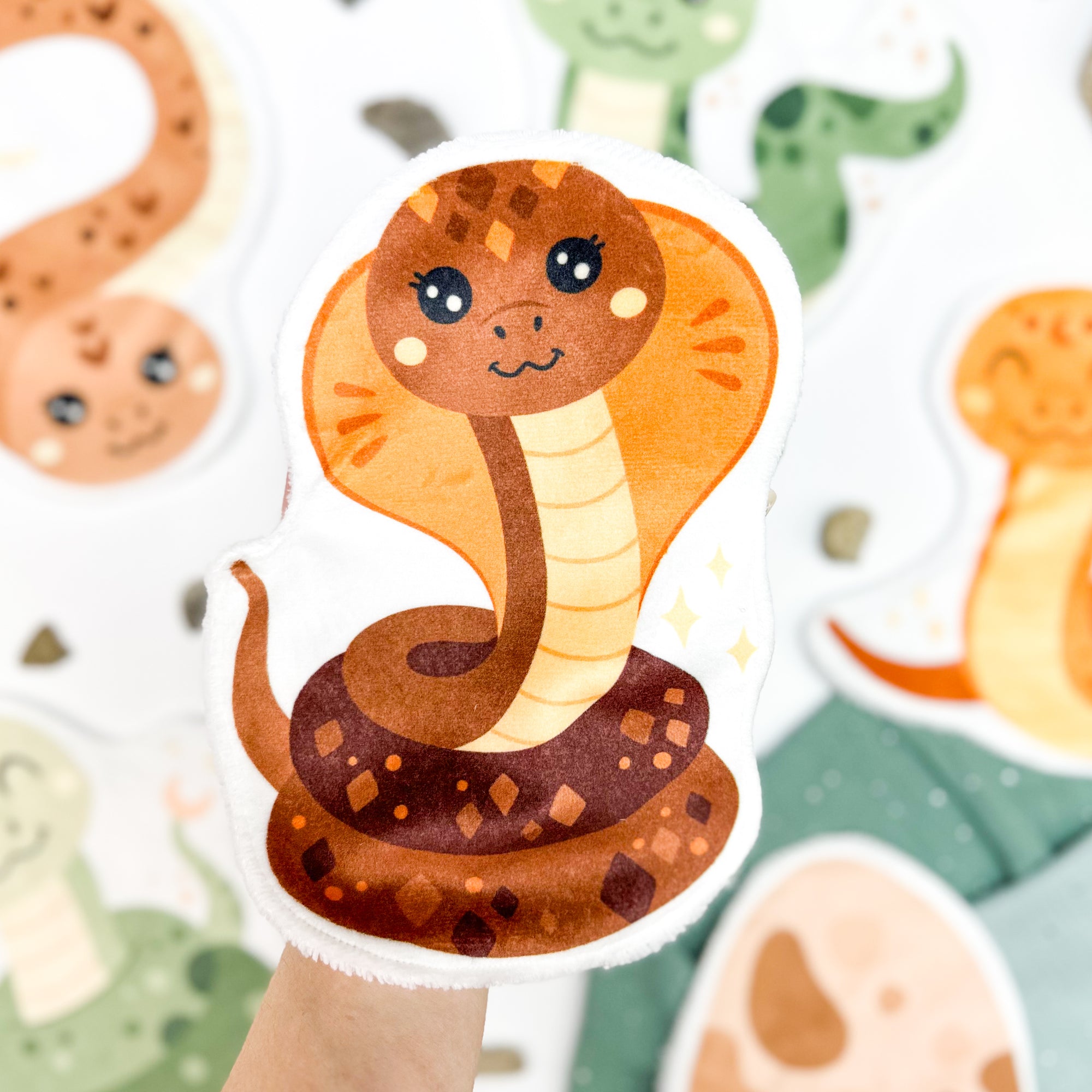 Coton lavable bébé XXL – serpent – coton réutilisable et ultra doux