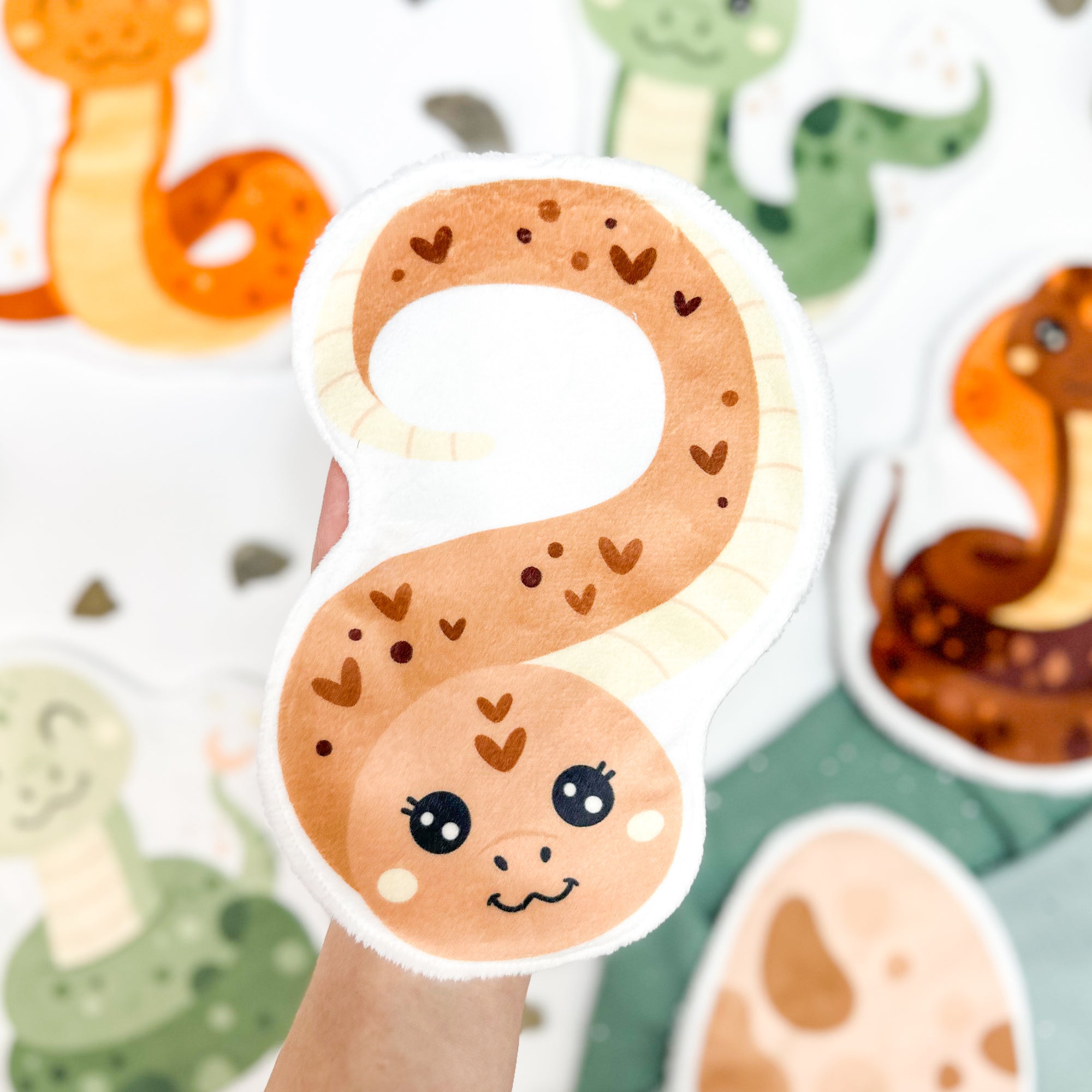 Coton lavable bébé XXL – serpent – coton réutilisable et ultra doux