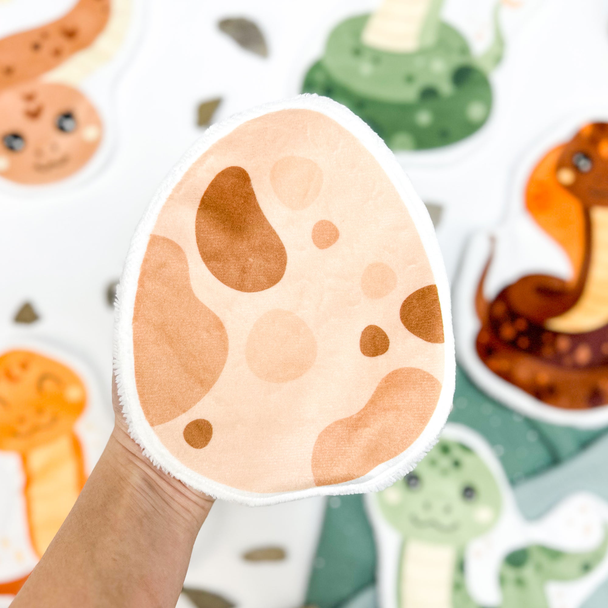 Coton lavable bébé XXL – oeuf serpent – coton réutilisable et ultra doux