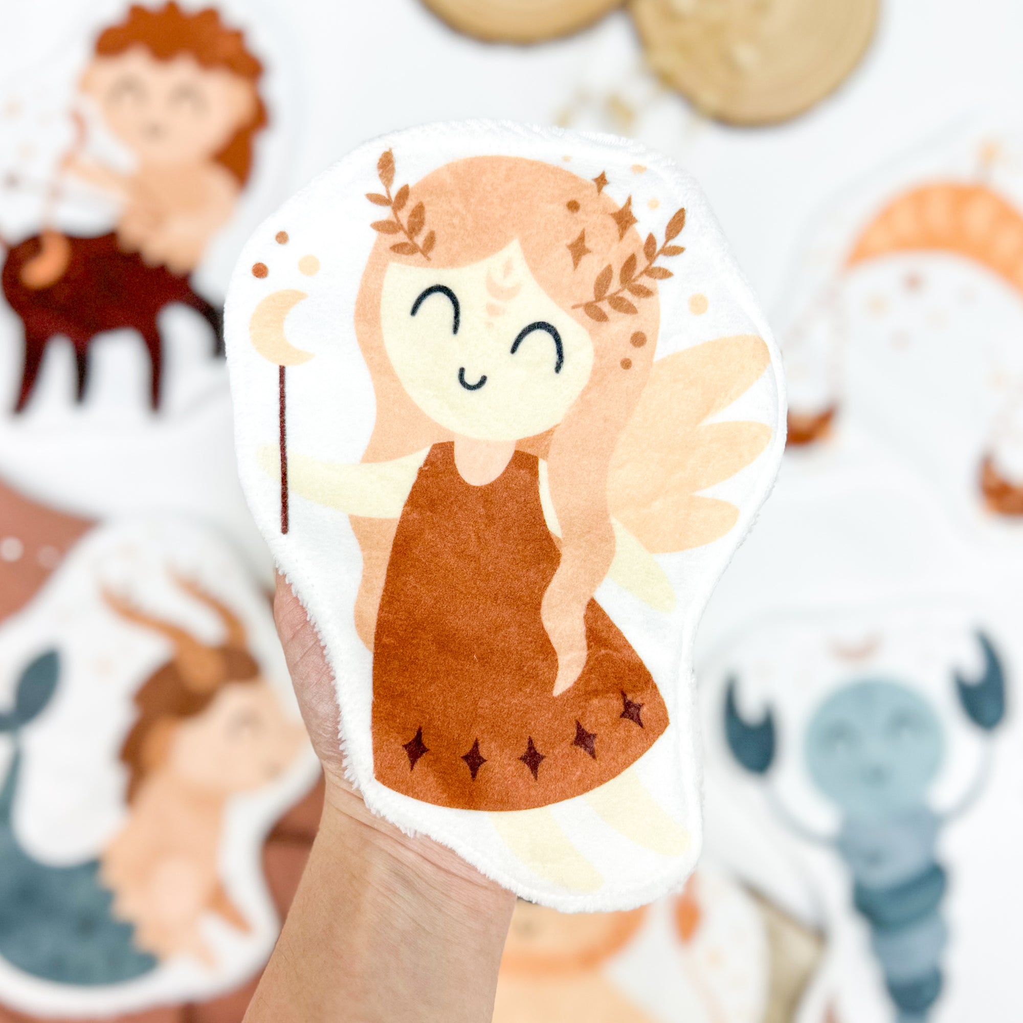 Coton lavable bébé XXL – vierge zodiaque – coton réutilisable et ultra doux