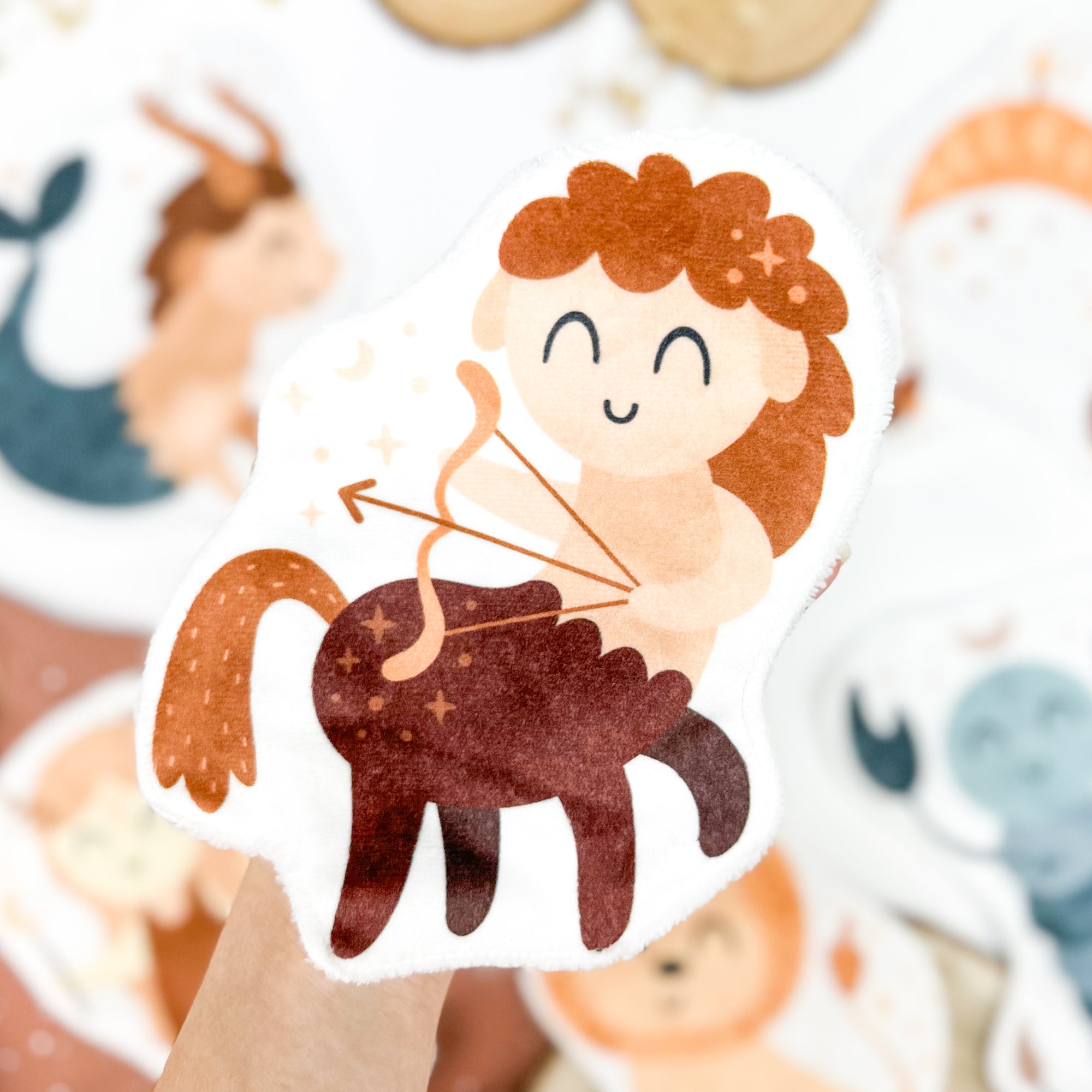 Coton lavable bébé XXL – sagittaire zodiaque – coton réutilisable et ultra doux