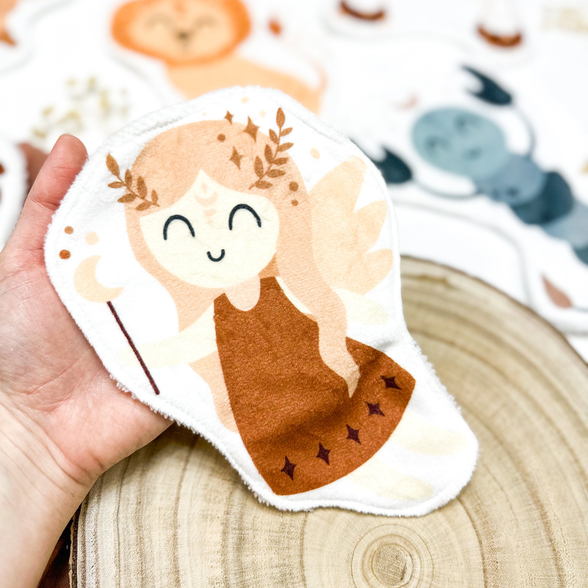 Coton lavable bébé XXL – vierge zodiaque – coton réutilisable et ultra doux