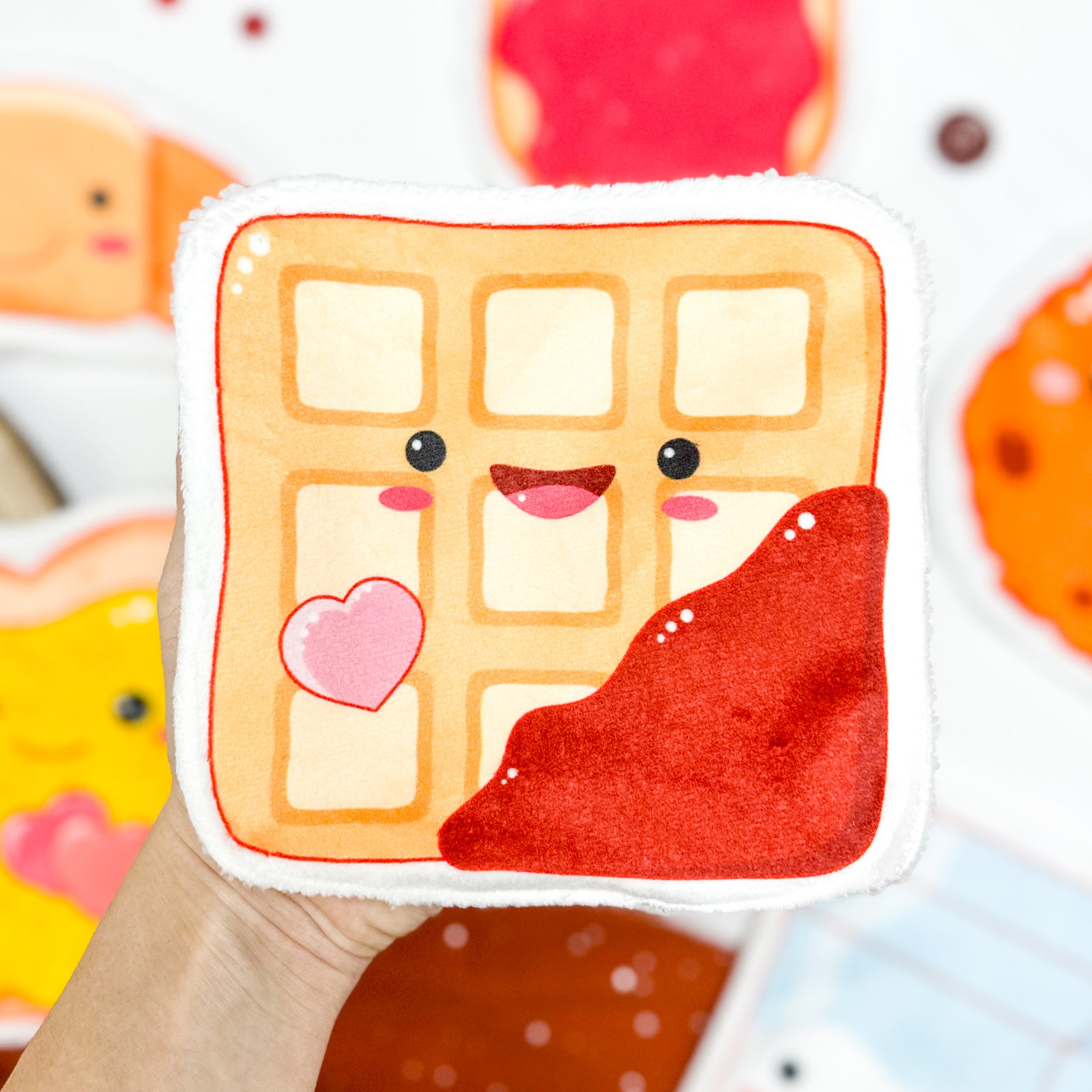 Coton lavable bébé XXL – gauffre rigolote – coton réutilisable et ultra doux