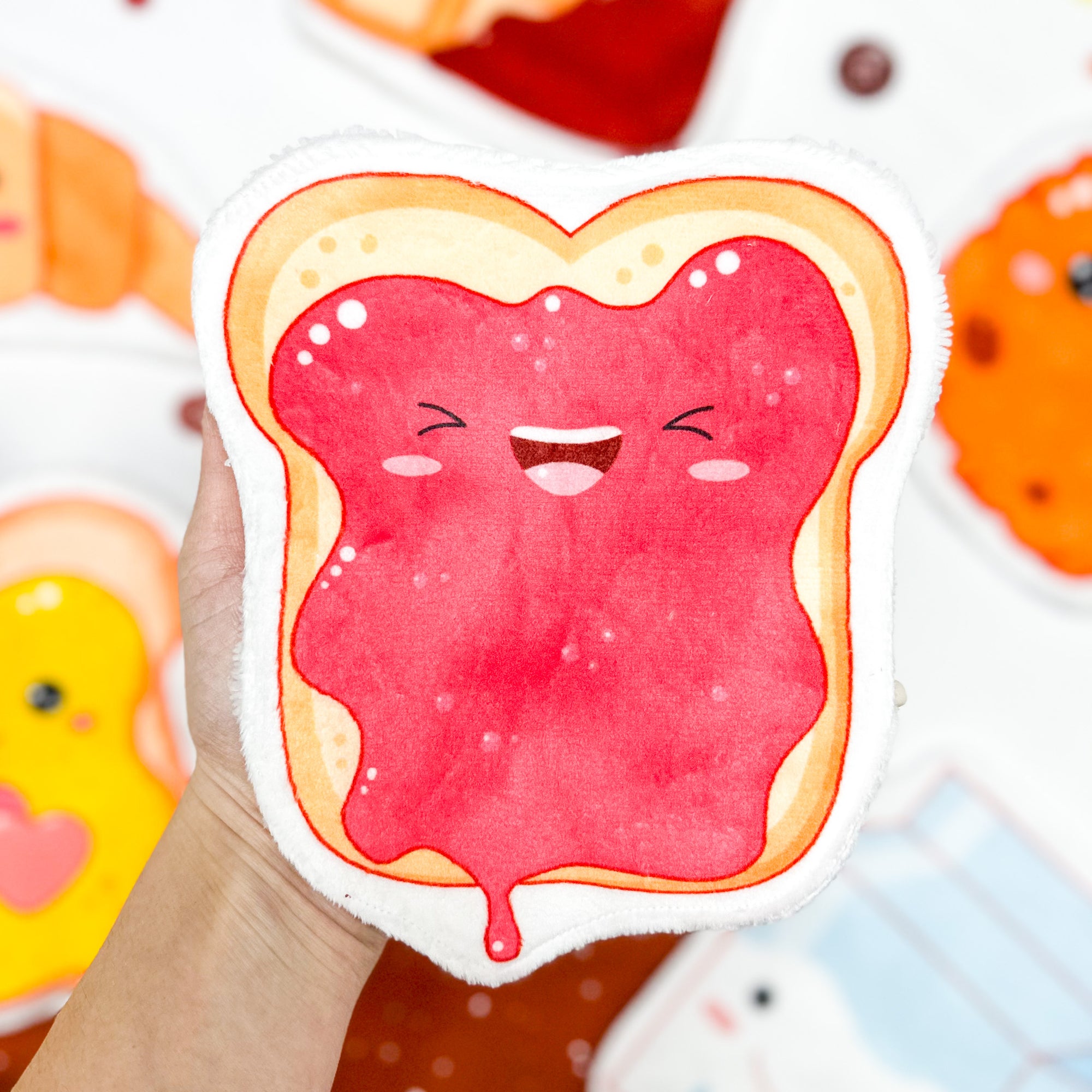 Coton lavable bébé XXL – tartine rigolote – coton réutilisable et ultra doux