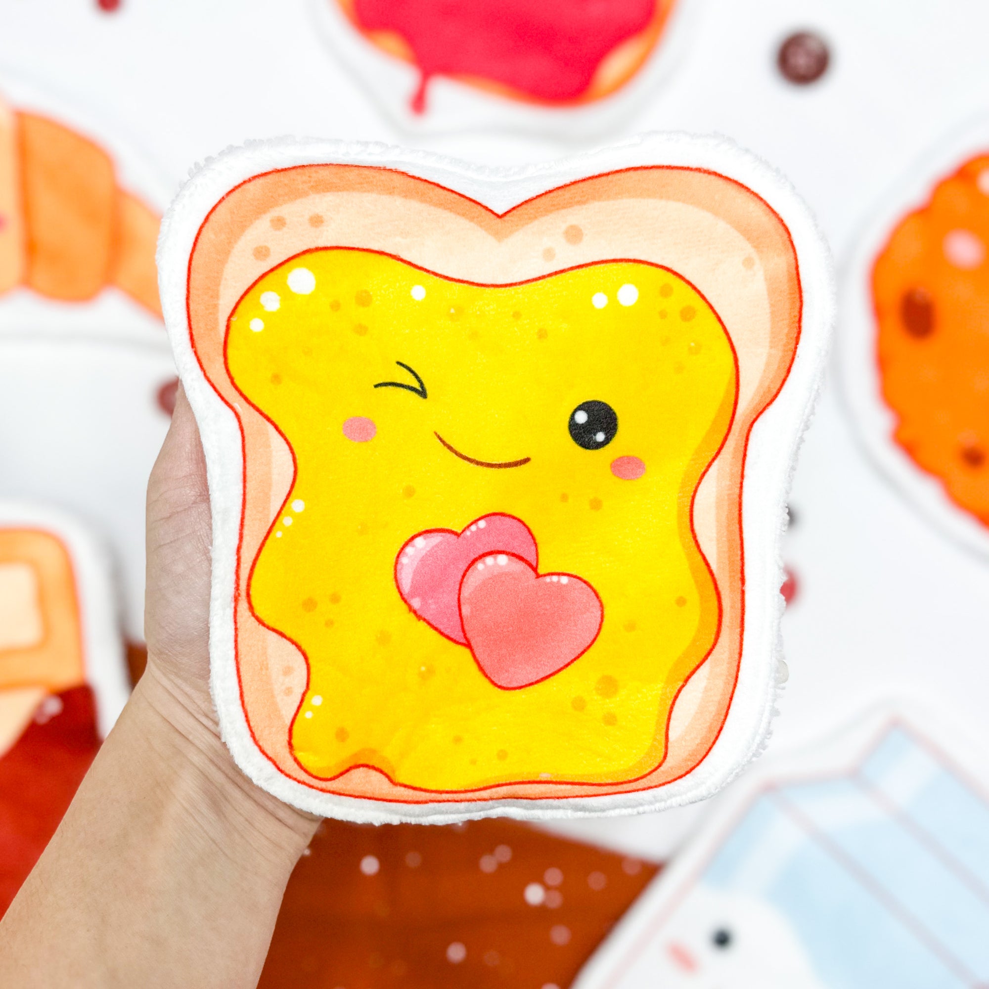 Coton lavable bébé XXL – tartine rigolote – coton réutilisable et ultra doux