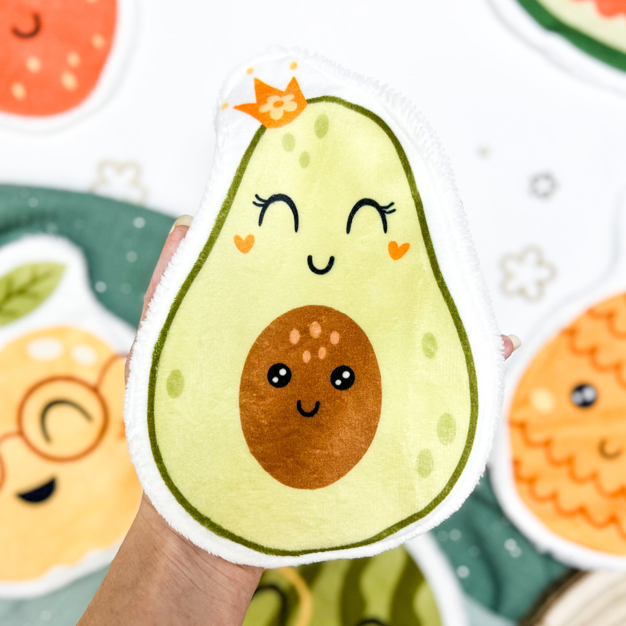 Coton lavable bĂ©bĂ© XXL â avocat rigolo â coton rĂ©utilisable et ultra doux