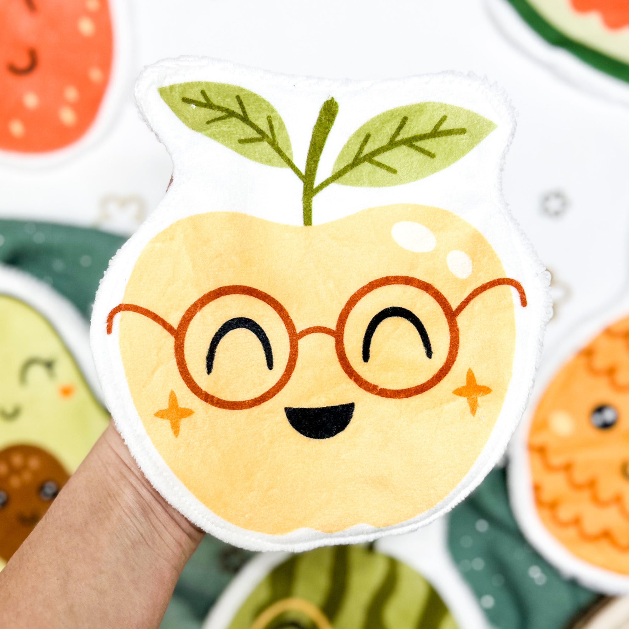 Coton lavable bĂ©bĂ© XXL â pomme rigolote â coton rĂ©utilisable et ultra doux