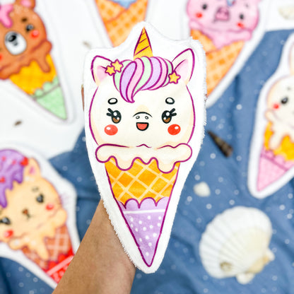 Coton lavable glace licorne (181)