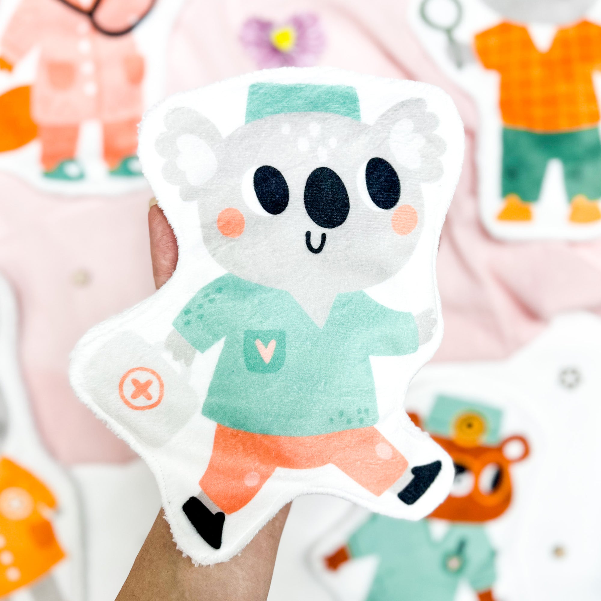 Coton lavable bĂ©bĂ© XXL â docteur koala â coton rĂ©utilisable et ultra doux