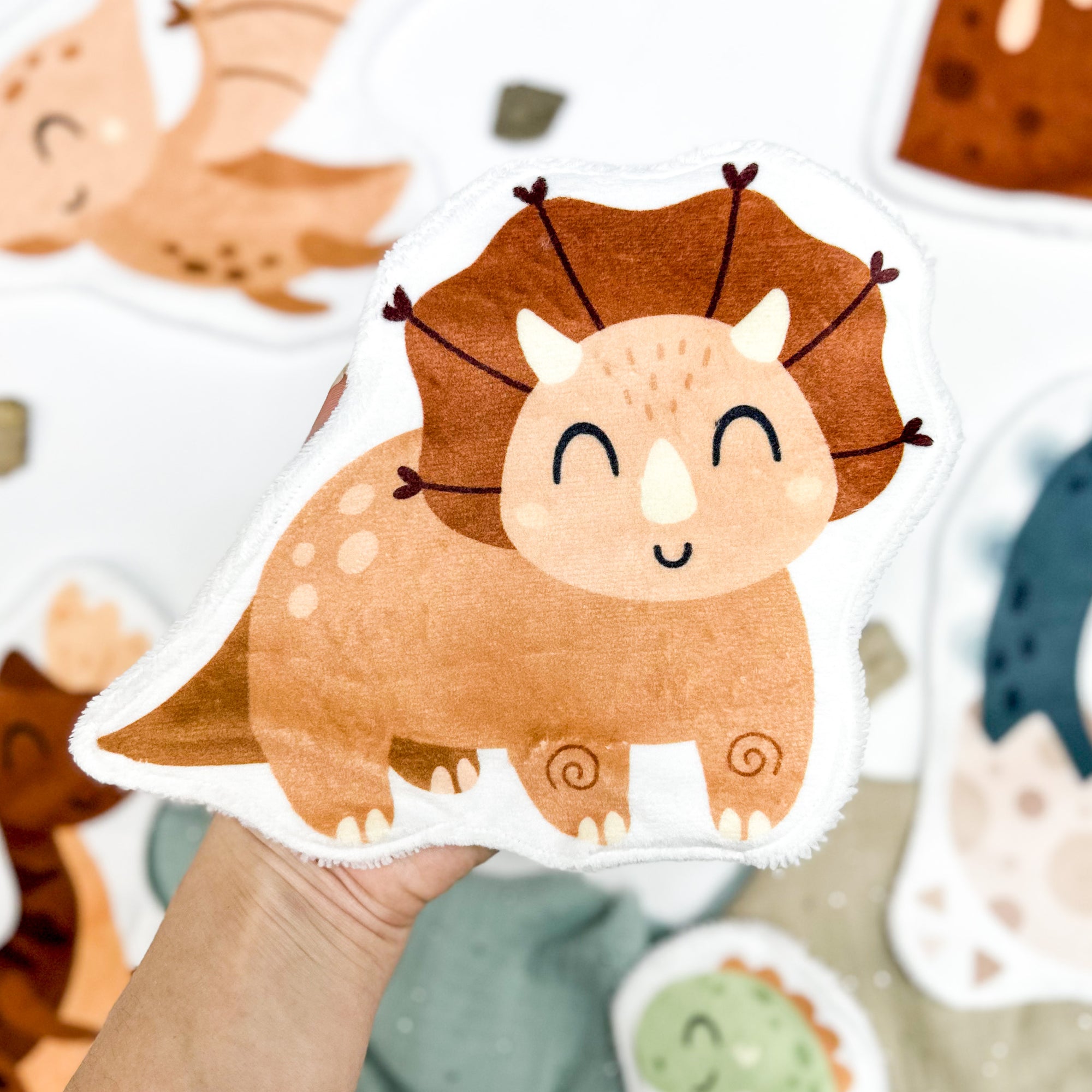 Coton lavable bébé XXL – dinosaure – coton réutilisable et ultra doux