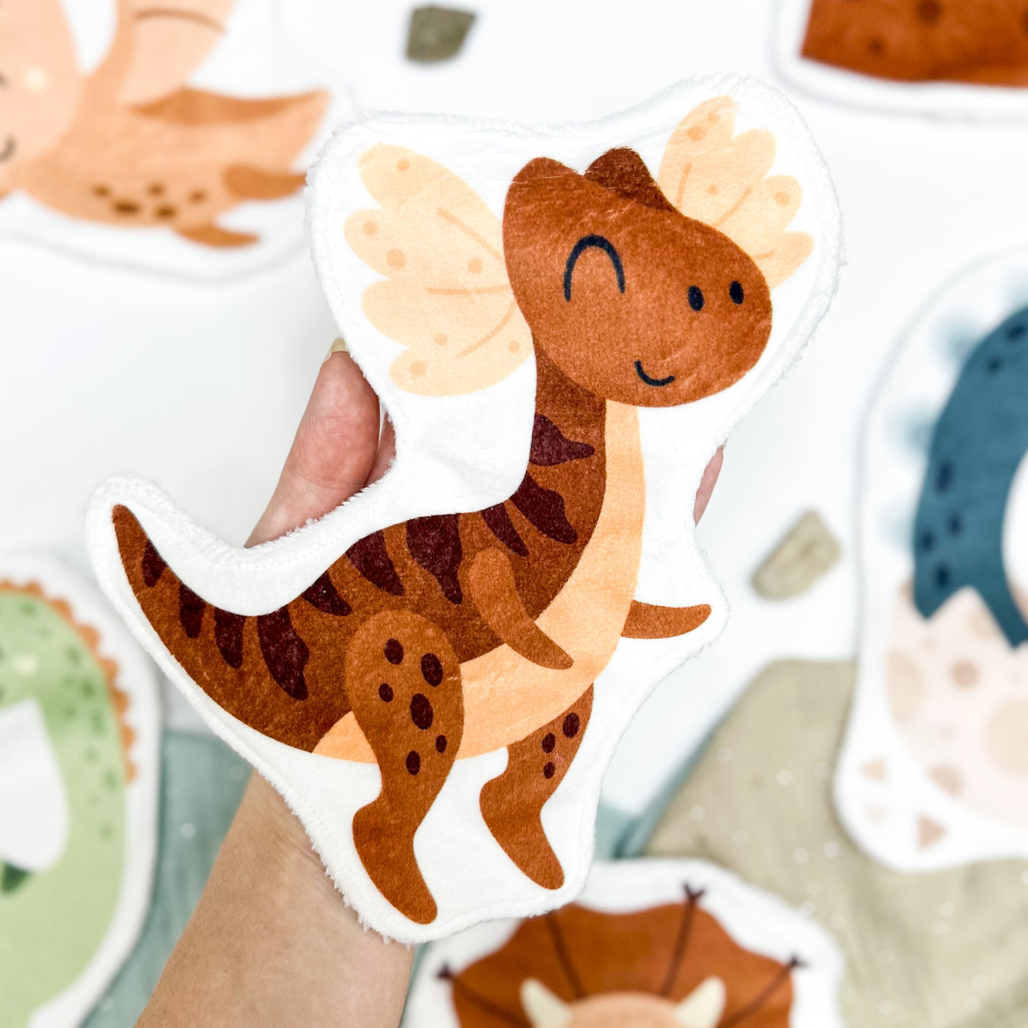 Coton lavable bébé XXL – dinosaure – coton réutilisable et ultra doux