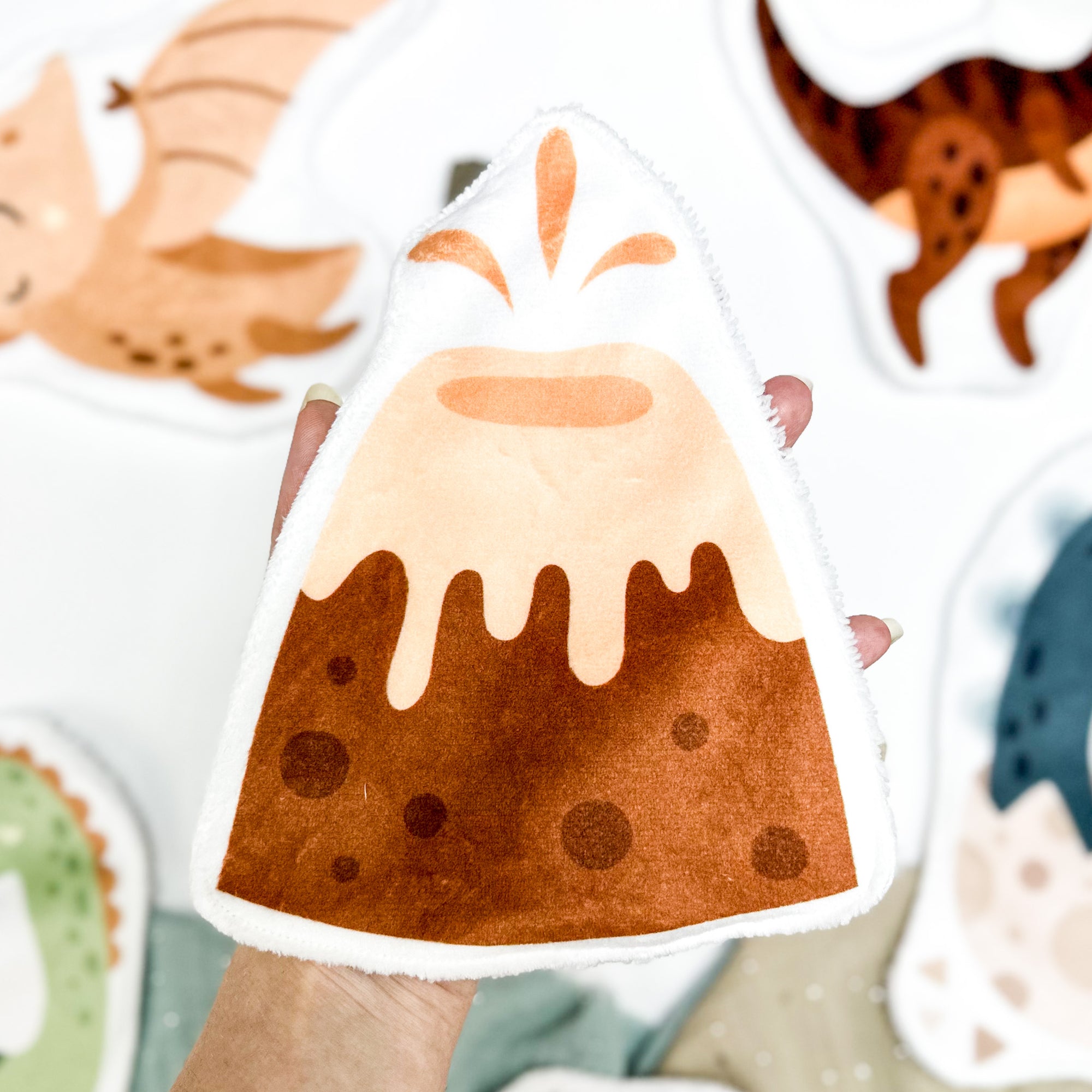 Coton lavable bébé XXL – volcan – coton réutilisable et ultra doux