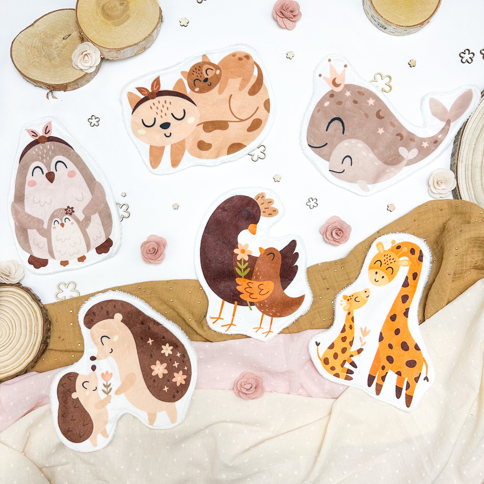 Coton lavable bébé XXL – maman et son bébé – coton réutilisable et ultra doux