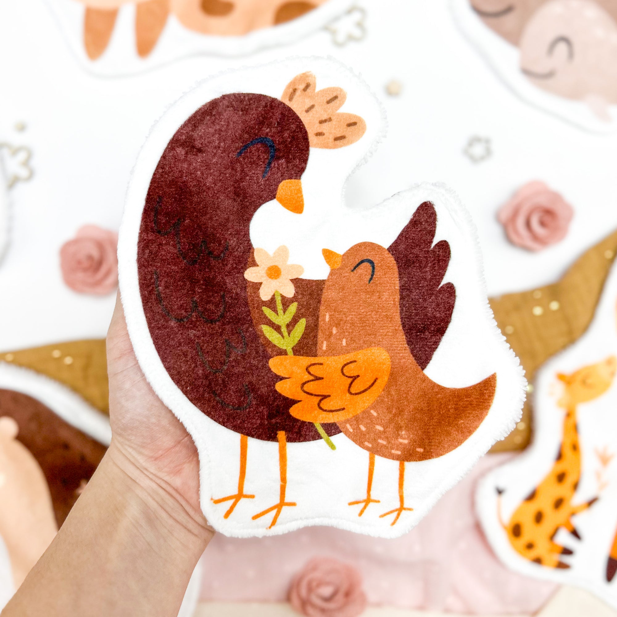 Coton lavable bébé XXL – maman poule – coton réutilisable et ultra doux