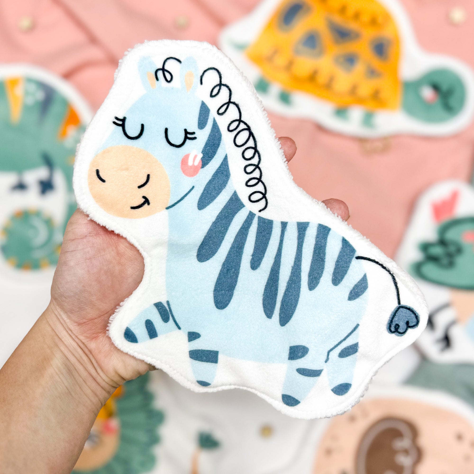 Coton lavable bébé XXL – zèbre – coton réutilisable et ultra doux