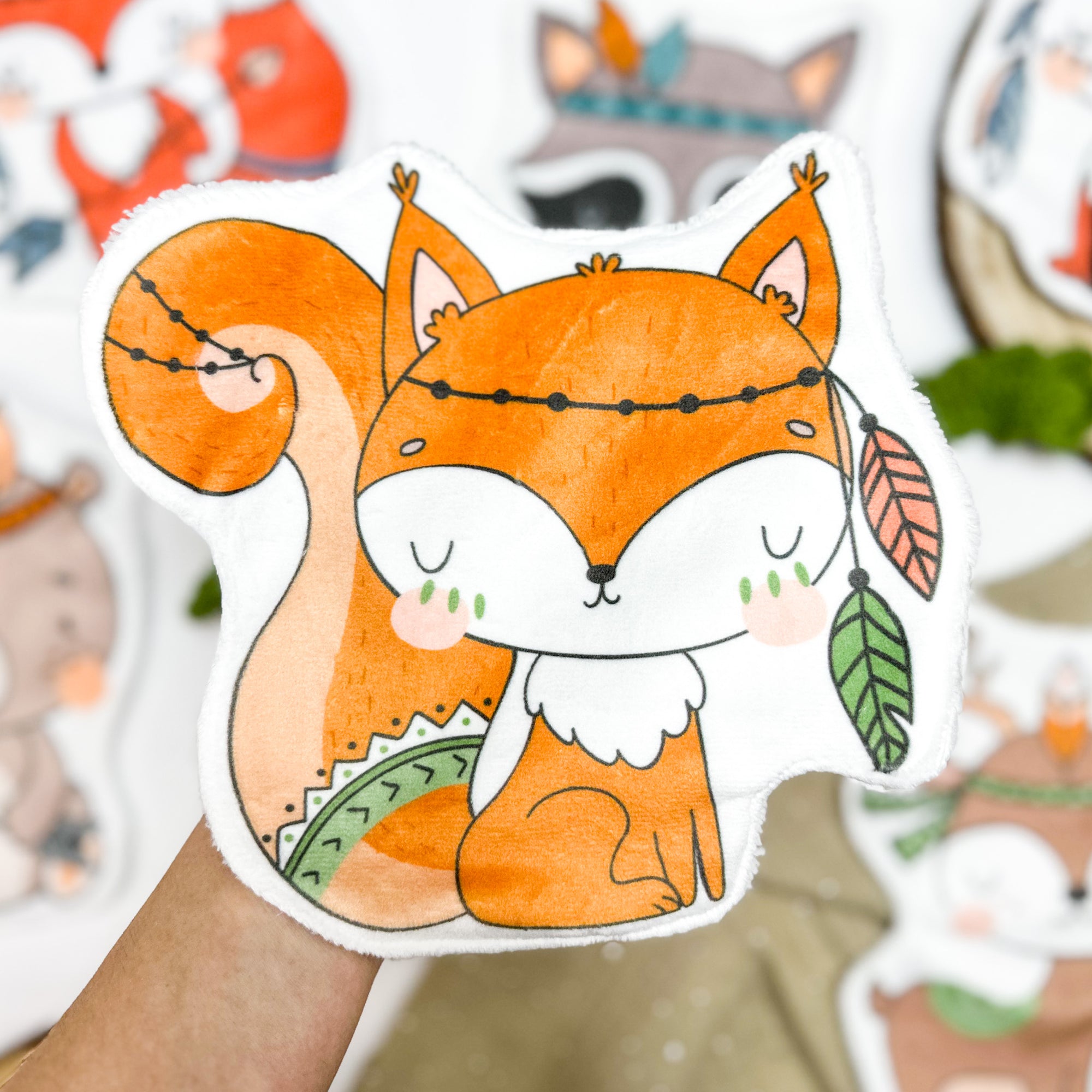 Coton lavable réutilisable bébé – écureuil indien – coton écologique et pratique